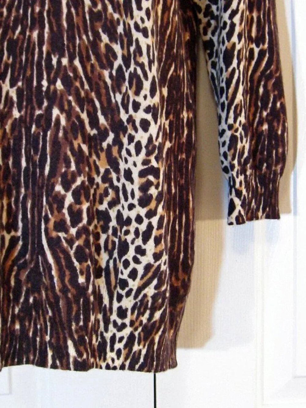 J. Crew | 'Tippi' Leopard Print Wool Pullover Sweater Top - Picture 5 of 9